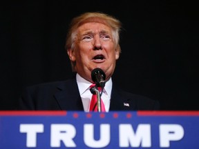 Republican presidential candidate Donald Trump speaks at a campaign rally in Tampa, Fla., Wednesday, Aug. 24, 2016. (AP Photo/Gerald Herbert)