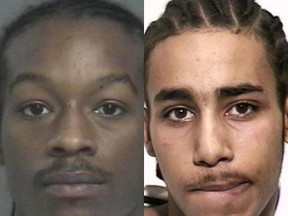 Shooter Anthony Grant, left, and getaway driver Devon Vivian were found guilty of second-degree murder in the June 9, 2007 slaying of Jose Hierro-Saez, 19, as well as the wounding of four of the dead man’s friends.