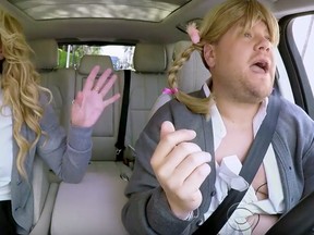 Britney Spears on James Corden's "Carpool Karaoke."