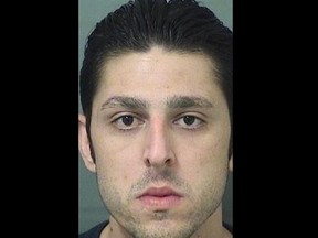 Paul Maida allegedly violated an order to avoid contact with his ex-girlfriend by liking one of her Facebook photos. (Palm Beach County Sheriff's Office)