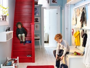 Organize your entry way so it's a welcome sight for you, your kids and visitors when they arrive.