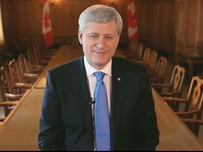 Former prime minister Stephen Harper is shown in this still image taken from a video he posted to Facebook. Harper had packed up his Parliament Hill office months ago but on Friday officially turned out the lights, resigning his seat as a member of Parliament and ending nearly two decades in public office. THE CANADIAN PRESS/HO-Facebook