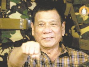 Philippine President Rodrigo Duterte is full of bluster but the murdering despot is solely a problem for the Philippines, not the UN, Gwynne Dyer says. (Bullit Marquez/AP Photo)