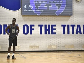 The floor of Harry Ainlay High School's gymnasium is being replaced after flooding damaged the school this summer. FILE PHOTO