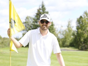 Hot 93.5 radio host G-Rant enjoys his first round of golf of the year in Sudbury, Ont. on Friday, August 26, 2016. G-Rant returned to the airwaves with co-host Sherri K. after seven months of cancer treatment. Gino Donato/Sudbury Star/Postmedia Network
