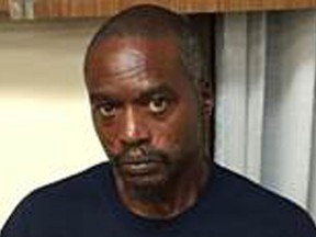 This is a smartphone photograph taken and released by the Mississippi Department of Public Safety in Durant, Miss., Friday, Aug. 26, 2016, of Rodney Earl Sanders, 46, of Kosciusko.  (Warren Strain/Mississippi Department of Public Safety Hand Out, via AP)
