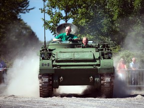 Military Vehicle demonstrations were part of the Awesome Tanks event Saturday