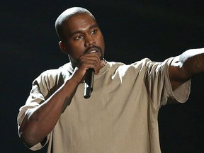 In this Sunday, Aug. 30, 2015, file photo, Kanye West accepts the video vanguard award at the MTV Video Music Awards at the Microsoft Theater in Los Angeles. (Matt Sayles/Invision/AP, File)