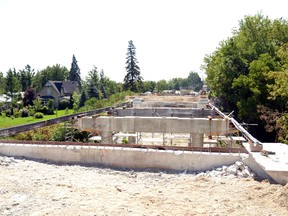 The deck and structural steel has been removed from Blanshard Street Bridge as part of the ongoing rehabilitation project, funded partially by the Ontario Connecting Links Program. GALEN SIMMONS MITCHELL ADVOCATE