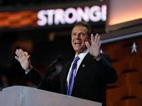 Gov. Andrew Cuomo, D-NY, speaks during the final day of the Democratic National Convention in Philadelphia, Thursday, July 28, 2016. (AP Photo/Carolyn Kaster)