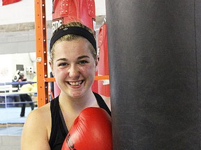 Carley Vinkle is undefeated as an amateur boxer, including a gold medal at the Ontario Summer Games. (Samantha Reed photo)
