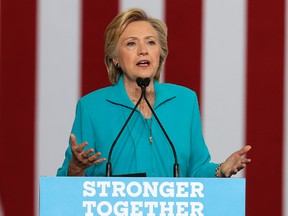 Democratic presidential candidate Hillary Clinton speaks at a campaign event at Truckee Meadows Community College in Reno, Nev. Thursday, Aug. 25, 2016 (AP Photo/Carolyn Kaster, File)