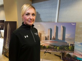 Rogers Place GM Susan Darrington is overseeing the final flurry of activity at the arena including her staff's move-in, finishing touches on the interior, food and beverage, and training event staff. (Greg Southam)