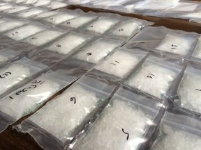 A search warrant executed on August 26 by Whitecourt RCMP resulted in the seizure of illegal drugs, some Canadian currency and a vehicle used for trafficking drugs. Anthony Kaurin and Danica Grieves-Pollard were arrested and charged with possession of and trafficking of methamphetamine and cocaine.