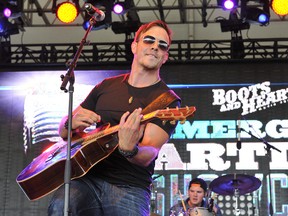 Sarnia's Eric Ethridge and his band are shown in this file photo performing during an Emerging Artist Showcase during the 2015 Boots and Hearts Music Fesival. Ethridge plays the Festival of Good Things Friday in Sarnia, and will be completing next week in a Canadian Country Music Association Discovery Program during Country Music Week in London.
EXI/WENN.com