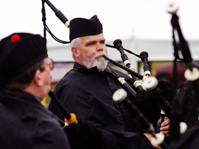 Intelligencer file photo/Luke Hendry
Dan Irvine of Napanee plays the bagpipes with the Napanee and District Caledonia Pipe Band during the Trenton Scottish Irish Festival in Trenton in 2013.The annual festival returns on Sept. 9 and 10.
