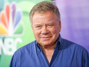 William Shatner arrives at the NBCUniversal Television Critics Association summer press tour on Tuesday, Aug. 2, 2016, in Beverly Hills, Calif. (Rich Fury/Invision/AP)