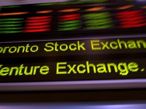Toronto Stock Exchange ticker (CP)