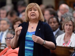 Minister of Employment, Workforce Development and Labour MaryAnn Mihychuk answers a question during Question Period in the House of Commons on Parliament Hill in Ottawa on Tuesday, June 14, 2016. The federal government would prefer a proactive approach to ensuring that men and women get equal pay for work of equal value, a newly released memo suggests, but officials expressed some caution over how much it could accomplish.THE CANADIAN PRESS/Adrian Wyld