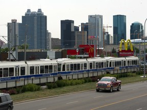 The Metro LRT Line undergoes testing in Edmonton in the August 14, 2015 file photo.