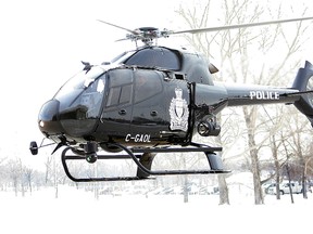 Winnipeg's police helicopter. (Brian/Donogh/Winnipeg Sun file photo)
