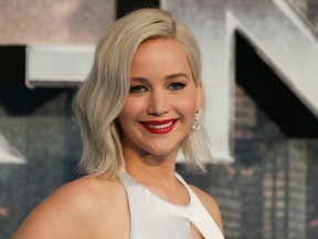 This file photo taken on May 9, 2016 shows actress Jennifer Lawrence poses on arrival for the premiere of X-Men Apocalypse in central London. (AFP PHOTO / DANIEL LEAL-OLIVASDANIEL LEAL-OLIVAS/AFP/Getty Images)
