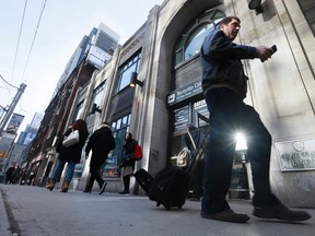 Bay Street in downtown Toronto on Monday February 22, 2016. Stan Behal/Toronto Sun/Postmedia Network