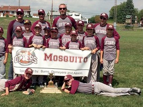 The Tillsonburg BDA Insurance Otters mosquito baseball team will be in the hunt for an OBA C title this weekend in Essex. (CONTRIBUTED PHOTO)