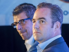Montreal Canadiens general manager Marc Bergevin, left, and team owner Geoff Molson. (THE CANADIAN PRESS/Ryan Remiorz)
