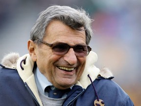 Penn State will announce plans to commemorate the 50th anniversary of Joe Paterno's first game as head coach of the Nittany Lions this month. (Carolyn Kaster/AP Photo/Files)