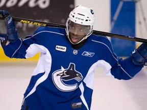 P.K. Subban's two younger brothers, Malcolm and Jordan (pictured), thought he was only joking when he told them he'd been traded to the Predators. (Jonathan Hayward/The Canadian Press/Files)