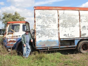 Al Fisher bought the Pepsi truck in the 1960s and used it as a camper for nearly two decades before leaving it on his family’s land at the corner of Londesboro Road and Sharpes Creek Line. (Laura Broadley Goderich Signal Star)