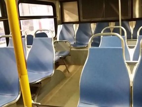 These plastic bus seats were installed on some of Edmonton's busiest routes while transit officials were testing the product. Similar seats will be brought in for all new buses. CITY OF EDMONTON, SUPPLIED