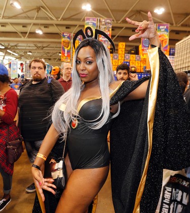 Storm, aka Shannon, at the final day of Fan Expo Canada at the Metro Toronto Convention Centre Sunday September 4, 2016. Michael Peake/Toronto Sun/Postmedia Network