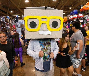 Simon Ghov as Stan Lee Pop Vinyl at the final day of Fan Expo Canada at the Metro Toronto Convention Centre on Sunday September 4, 2016. Michael Peake/Toronto Sun/Postmedia Network