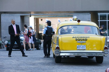 Toronto Police's 1957 Chevy on display as the Ontario Auto Museum holds its first outdoor show at Toronto City Hall on Sunday September 4, 2016. Michael Peake/Toronto Sun/Postmedia Network