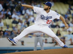 Dodgers pitcher Clayton Kershaw is set to return to the rotation on Friday in Miami. (Chris Carlson/AP Photo/Files)