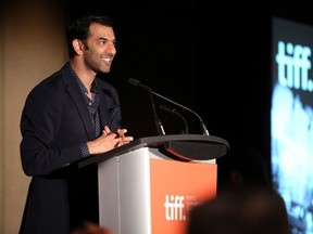 Actor Zaib Shaikh speaks onstage during the TIFF Awards Brunch during the 2014 Toronto International Film Festival. Shaikh is Toronto's film commissioner and director of entertainment industries. (Jemal Countess/Getty Images/AFP)