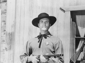 Hugh O'Brian as Marshall Wyatt Earp on 'The Life and Legend of Wyatt Earp' TV series during 1955-1961. WENN.com