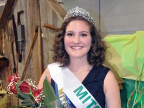 Nicole Sykes was named the 2016 Mitchell Fall Fair Ambassador. ANDY BADER MITCHELL ADVOCATE