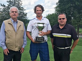 From left: Brian Magee, Black Bear Ridge; Greg Knudsen, Quinte Invitational; and Bill Kerr, Black Bear Ridge. (Bruce Bell photo)