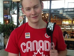 Stony Plain’s Blair Nesbitt, seen after winning a bronze medal at the 2015 Para-Pan-American Games, will represent Canada once again. This time, it’s for the 2016 Paralympics in Brazil on Canada’s goalball team. - Photo supplied