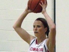Leslie Potter from Sarnia is one of the players on the Canadian Ballers, a women's over-30 basketball team that won gold at the 2013 World Masters Games in Italy. The team is hoping to defend its title at the 2017 Games in Auckland, New Zealand. (Handout)