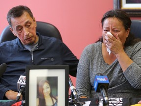 Melinda and George Wood, Christine's parents, issued a plea to the public to help find her at a media conference Tuesday morning.