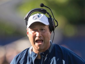 Argos coach Scott Milanovich missed several opportunities to challenge on Monday against Hamilton. (THE CANADIAN PRESS)