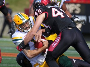 While many of the components of last year's Cup winner remain, like QB Mike Reilly, the Eskimos don't have the defensive experience and cohesion that they did last year. (Al Charest)