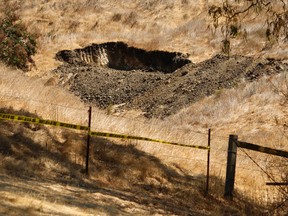 The San Luis Obispo County Sheriff's Department and the FBI have renewed a search for the remains of Kristin Smart at sites on the California Polytechnic State University campus in San Luis Obispo, Calif., Tuesday, Sept. 6, 2016. (Joe Johnston/The Tribune (of San Luis Obispo) via AP)