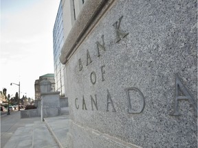 The Bank of Canada building in Ottawa on April 12, 2011. (GEOFF ROBINS/AFP/Getty Images)