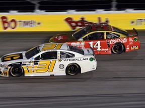 Ryan Newman (31) races Tony Stewart during the NASCAR Sprint Cup Series Bojangles’ Southern 500 at Darlington Raceway on September 4, 2016 in Darlington, S.C. (Josh Hedges/Getty Images)