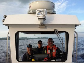 Nipissing First Nation Natural Resources staff are patrolling Lake Nipissing to enforce the community's Aug. 31 closure of the commercial walleye fishery for the 2016 season. Ministry of Natural Resources and Forestry Photo